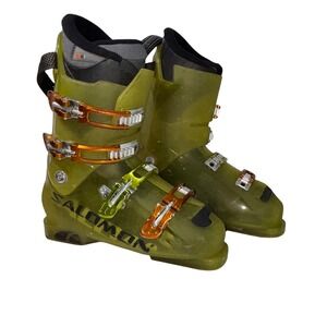 SALOMON TENEIGHTY Carbon Link Green SKI BOOTS Men's US 10.5 28.5